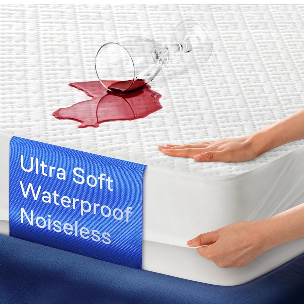 Ultra Soft Waterproof Mattress Protector - White